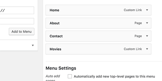 Custom post type archive trong menu wordpress
