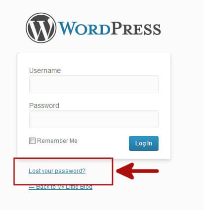 Reset Password, đổi mật khẩu đăng nhập website wordpress đơn giản