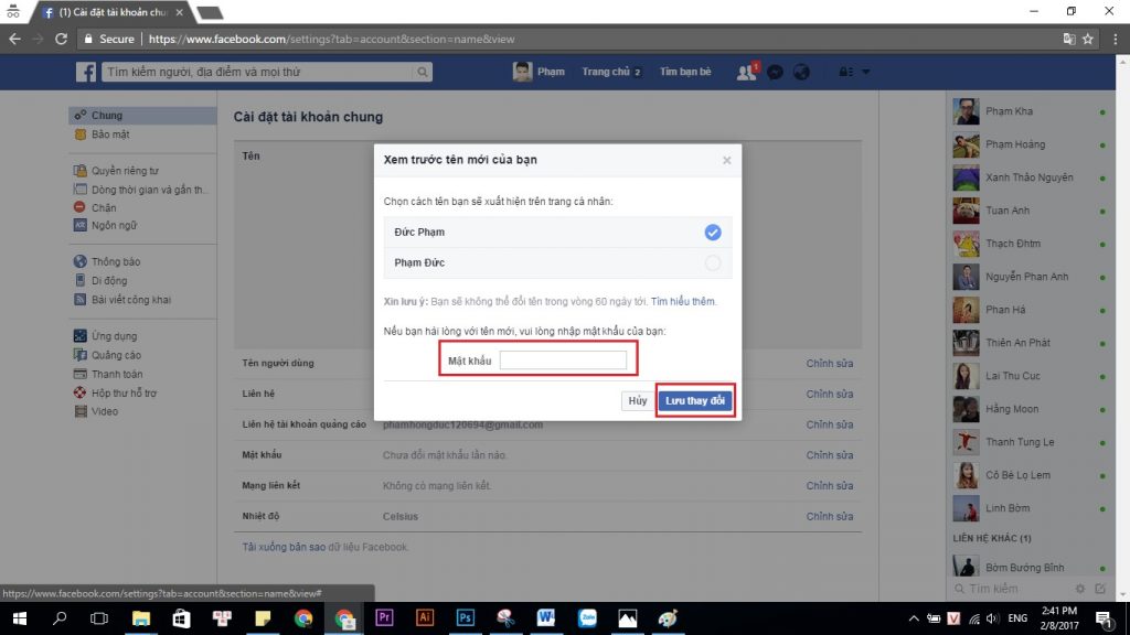 [100%] Cách đổi tên profile Facebook thành công khi bị chặn